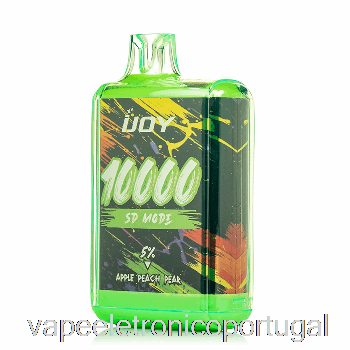 Vape Eletrônico Ijoy Bar Sd10000 Descartável Maçã Pêssego Pêra